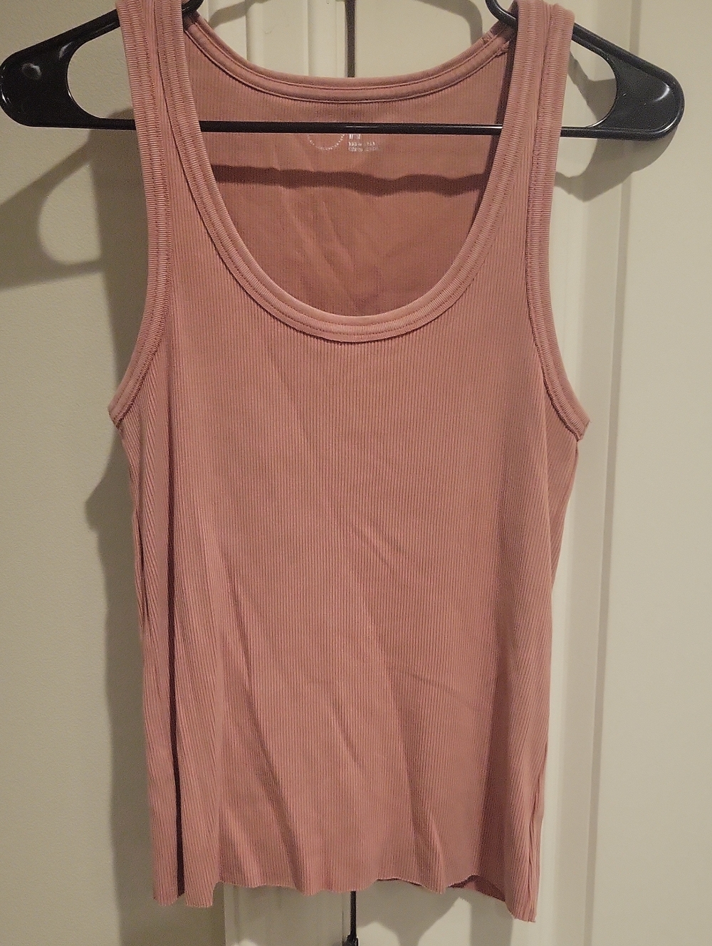 Aerie Ribbed Tank Top - Mauve Pink